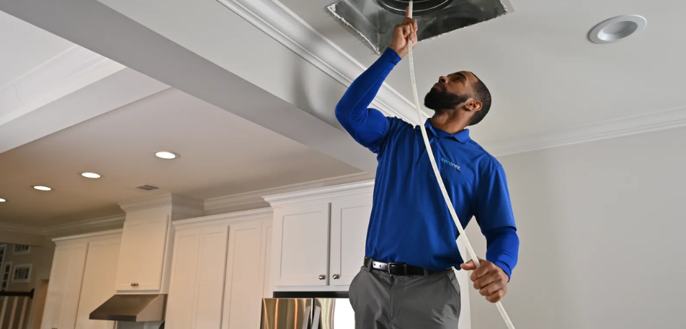 Residential air duct cleaning